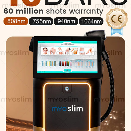 New FAC 5000W 808nm Diode Laser Hair Removal Machine Ice Platinum 755nm 940nm 808nm 1064nm 4Wavelength Provides The Best Hair