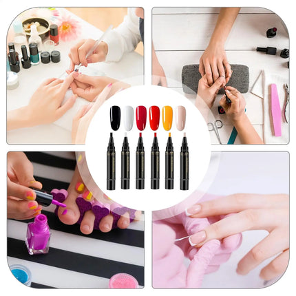Gel Nail Polishs Pen Nail Polishs Markers Pen Base Top Coat Gel Pen Semi Permanent UV/Led Lamp Varnish Hybrid Color Nail Polishs