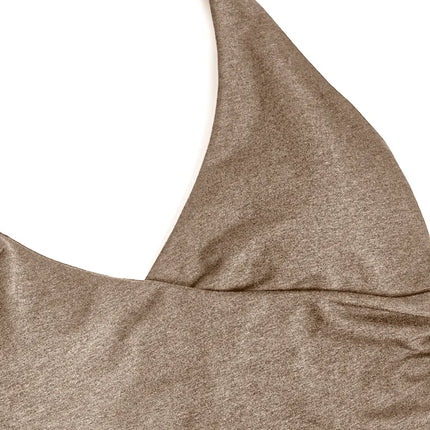 Women's Beautiful Back Nude Feeling Shock-absorbing Gathering Anti Sagging Fitness Sports Vest Suspender Neck Hanging Yoga Bra