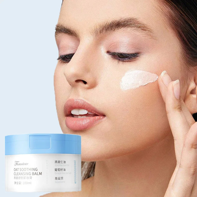 Forcolour Oat Gentle Makeup Remover Cleansing Balm for All Skin Types Refreshing Moisturizing Deep Cleansing Makeup Remover
