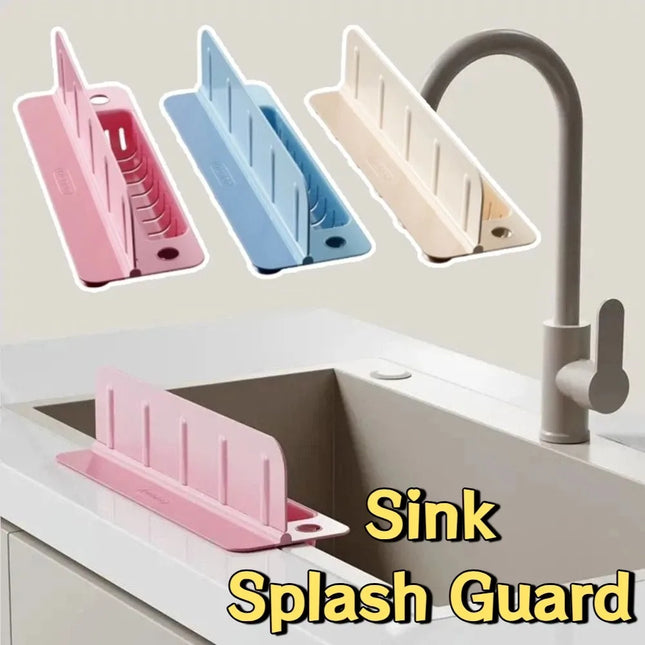 Reusable Kitchen Water Baffle Anti-splash Detachable Sink Splash Guard Creative Universal Soap Sponge Shelf Kitchen Gadgets