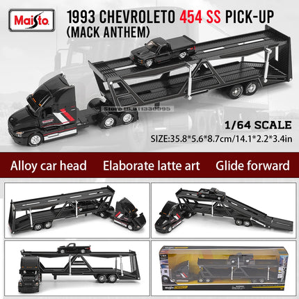 Maisto 1:64 MACK Anthem LoneStar UP Transport Casting Manufacturing Trailer Model Simulation Model Alloy Car Collection