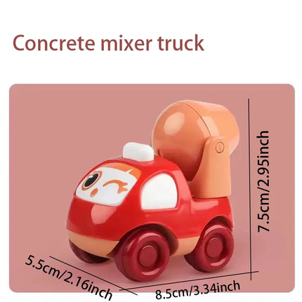 Children's Inertial Toy Car, Engineering Firefighting Sanitation Vehicle Resistant to Falling, Children's Gift