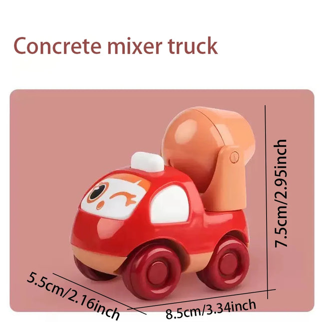 Children's Inertial Toy Car, Engineering Firefighting Sanitation Vehicle Resistant to Falling, Children's Gift