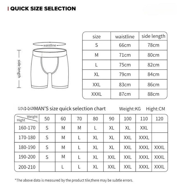 ETHIKA 1Pcs Men Underwear Boxers Breathable Mesh Crotch Man Underpants Plus Size Mens Panties L-3XL Printed Men's Boxers Briefs