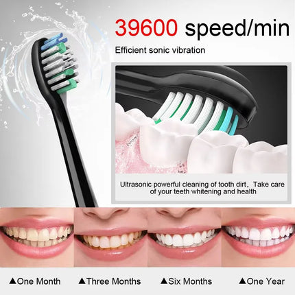 Compatible with Oral B Ultra Electric Toothbrush 3D Rotation Rechargeable Teeth Brush Pressure Sensor 8 Brushing Modes 2 Min Tim