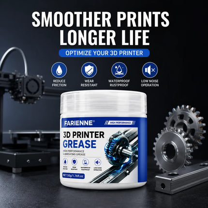 3D Printer Ultimate Lithium Grease | For Lead Screws & Linear Rails, Less Noise & Friction, Anti-Abrasion Smooth Printing
