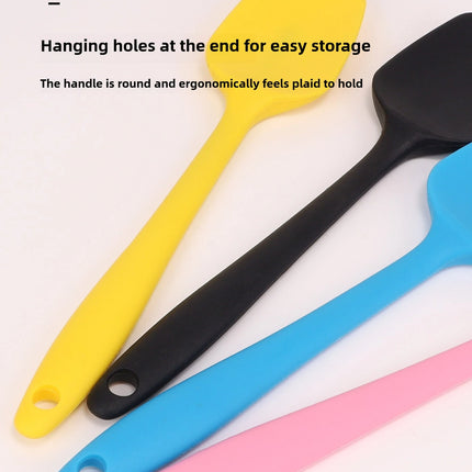 Food Grade Silicone Spatula Heat Resistant Non-Stick Kitchen Scraper for Baking Cake Cream Mixing Cooking Utensil