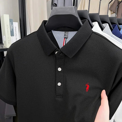 Luxury brand short sleeve polo shirt, exquisite pony embroidery, summer new breathable T-shirt, new fashion Paul men's wear