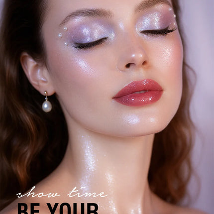Creamy Eyeshadow Palette 8 Shade Set Buildable Sparkle and Highlight Easy Blend No Fallout for Woman Girl Quick Makeup Essential