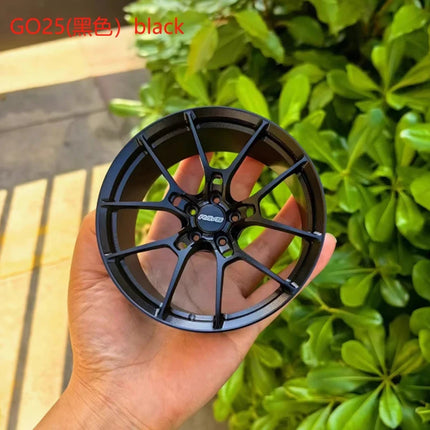 Wheel Model Car Ornaments RAYS Metal Wheel RID Aluminum Alloy Simulation Forging Wheel Modification Creative Desktop Toy