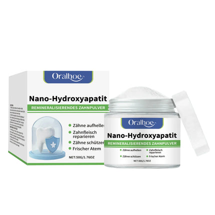 With Hydroxyapatite10%-Infused Winter Whitening Tooth Powder: Enamel Repair, Deep Cleaning & Long-Lasting Fresh Breath