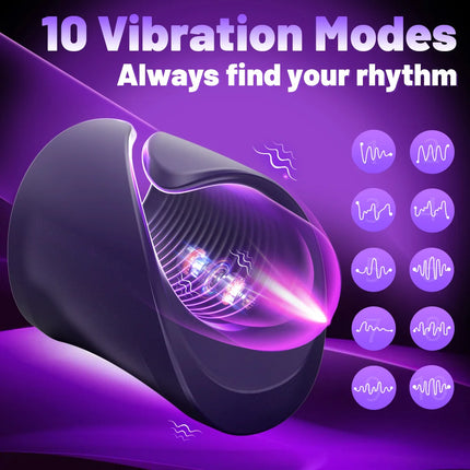 Bluetooth Penis Vibrator for Men Masturbator Sex Machine Penis Delay Trainer Cock Ring Glans Massager Male Sex Toys for Adult