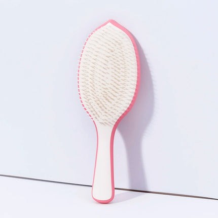 1pcs leaf shaped fine toothed comb hair brush, fluffy skull top non knotted air cushion comb,Special for real hair wigs