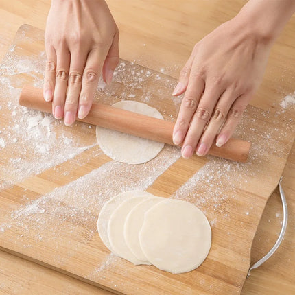 Solid Wood Rolling Pin Noodle Pasta Dumpling Skin Household Rolling Noodle Biscuit Fondant Stick Kitchen Cooking Baking Tool