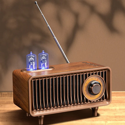 Wireless Bluetooth Speaker FM Retro Radio Subwoofer Memory Card U Disk High Quality Indoor MP3 Portable Speaker Home