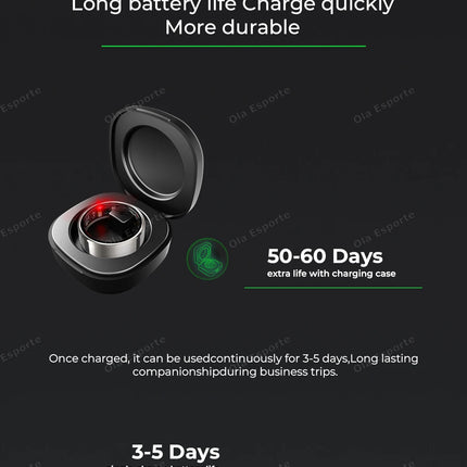 New R09 Smart Ring Men Women with Charging Case,Heart Rate Blood Oxygen,Skin Temperature Monitor,5ATM Waterproof For Android IOS