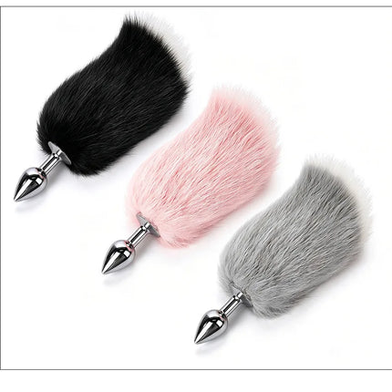 Wireless Remote Control Fox Tail Metal Anal Plug Vibrating Tail Butt Plug Vibrator For Women Dildos Stimulator Adult Sex Toys