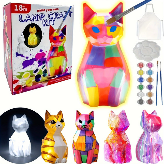 Paint Your Own Unicorn Lamp Art Kit, DIY Night Light, Arts & Crafts, Painting Kit for Kids Ages 8-12, Art Supplies Birthday Part
