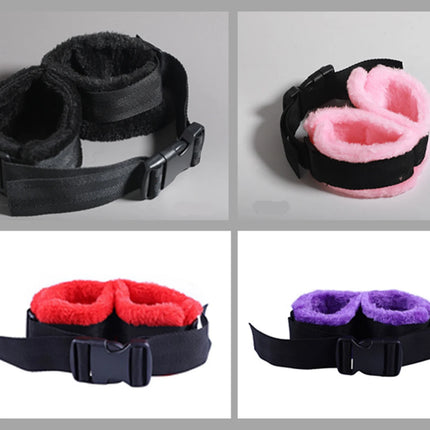 BDSM Handcuff Sex Toy SM Bondage Hand Cuff Gears Soft Adult Sex Games Fetish Back Pull Handcuff Sex Toy Set Female Restraint Set