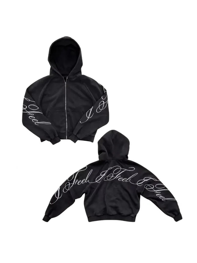 European and American new winter y2k simple and loose street wear letter printed hoodie for both men and women