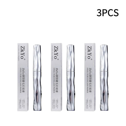 Zkyo Metal Iron Brush Mascara Primer Long-Lasting Curl, Waterproof & Sweat-Resistant Women's Thickening Lengthening Eye Makeup