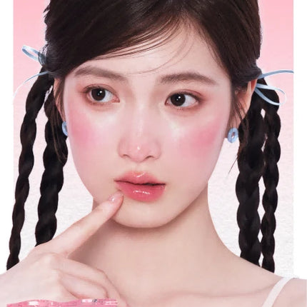VEECCI Dual-color Watery Blush Cream Multi-functional Matte Cheek Rouge Creamy Moisturizes Longlasting Naturally Brighten Makeup