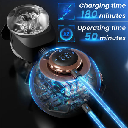 Automatic Male Masturbator with Removable Belts LCD Adjustable Males Adults Sex Toys Penis Masturbation Wearable Stroker for Men