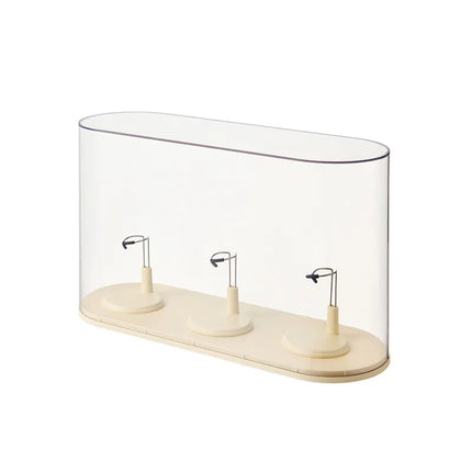 Labubu Display Box Plush Doll Blind Box Display Case Figurine Transparent Storage Box
