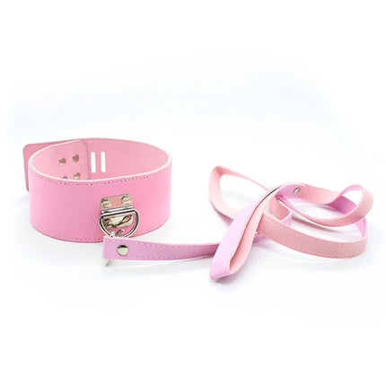 Sexy Collar And Steel Leash Leather Bdsm Fetish Bondage Restraints Adult Game Collars Sex Toys Slave Erotic Neck Ring products