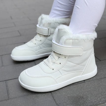 2024 Kids Wide Toe Barefoot Snow Boots | Boys/Girls Winter Minimalist Sneakers | Girls Boys Warm Boot Toddler Little Big Kids