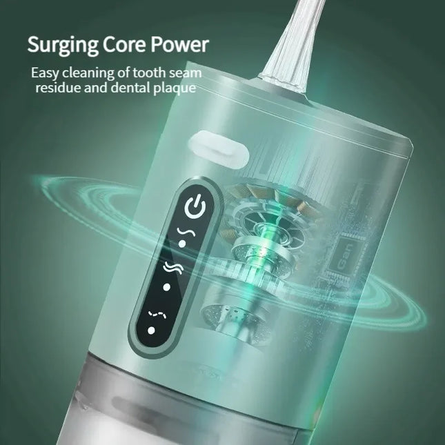 Portable Water Flosser USB Rechargeable Oral Irrigator 280ML Electric Tooth Cleaning Device 3 Modes Waterproof Irrigator