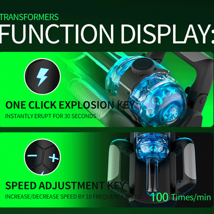 Fully Automatic Handle Masturbator 6-Segment Fixed-point Telescopic Male One-Key Burst Masturbation Cup Trainer Sex Toys for Men