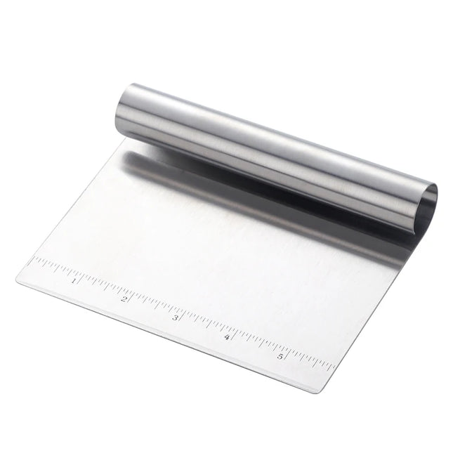 1/2pcs Stainless Steel Dough Cutter Gold Bread Scrapers Pastry Spatulas Pizza Scraper Cake Cutting Kitchen Utensils