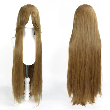 Long Straight Cosplay Wig 100CM Multiple Colors Pink Blonde Black Anime Costume Wig Universal Synthetic Cos Wig Daily Party Wig