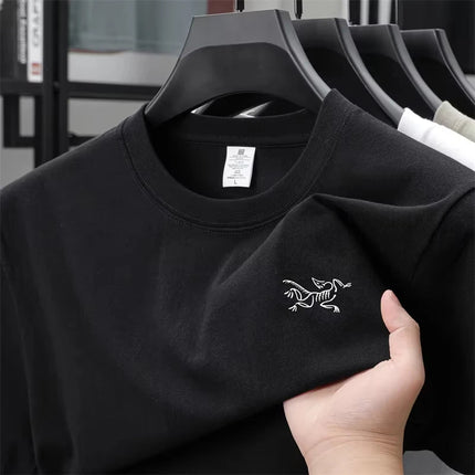 2026 Summer New Cotton Korea Short Sleeve T-shirt for Men Round Neck Casual Breathable Versatil Men Short Sleeve Unisex Tops