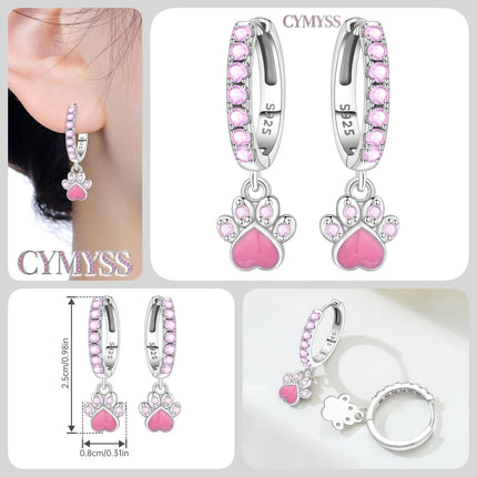 925 Sterling Silver Inlaid Zircon Butterfly Earrings Insect Element Original Design Women's Fashion Party Jewelry Gift Ear Loops