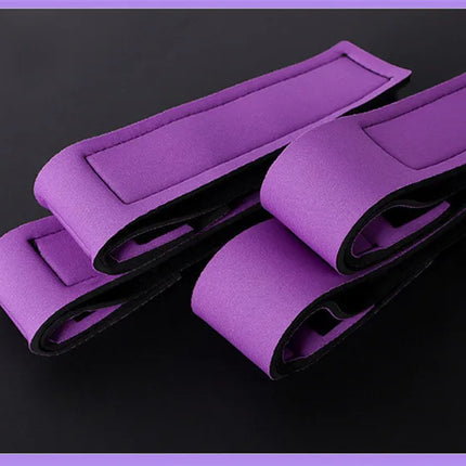 Adjustable Leg Spreader Restraint Set Soft Padded Wrist Ankle Cuffs Comfort Kit for Couples Adult Bedroom Games