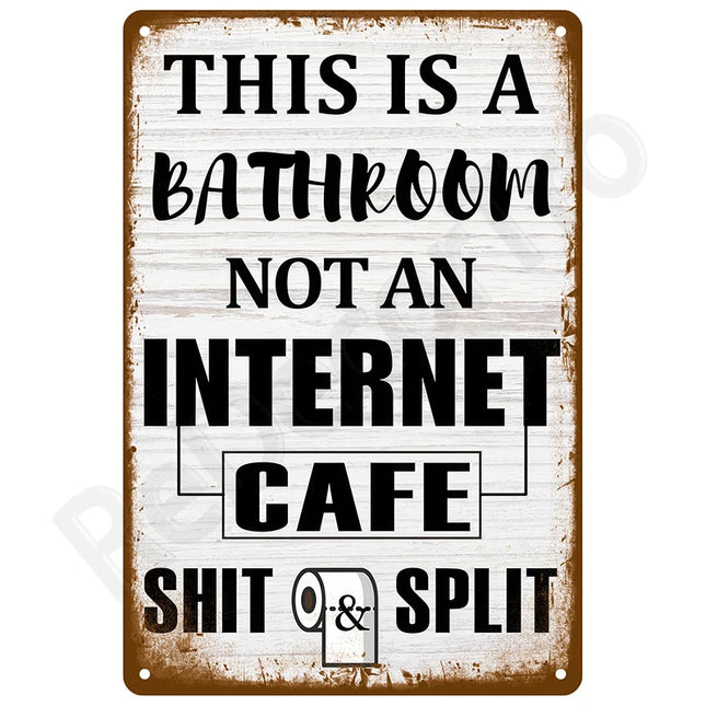 Retro Plates Tin Sign Poster Man Cave Metal Sign Room Vintage Metal Plate Home Decoration Luxury Wall Decor Items Art Mural Bar