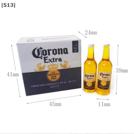 1Set 1:12 Dollhouse Miniature Corona Beer Case Model DIY Kid Toy Accessories Simulation Life Scene[Q]Q@