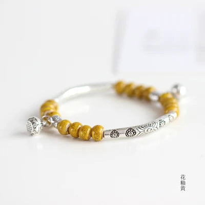 Women's Ceramic hand made DIY Bracelets Artware Retro bracelet for woman girl gift Fashion Jewelery wholesale #1555