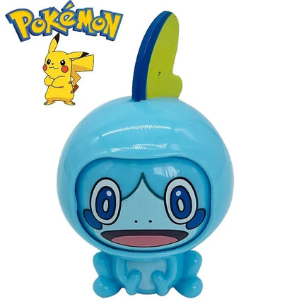 Pokemon Anime Genuine Pikachu Bulbasaur Pokeball Model Set Eevee Gengar Mewtwo Action Figure Face-Changing Doll Elf Ball Toys