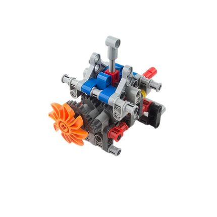 MOC Gearbox Parts 4 Speed Transmission Model Bricks Set Legoeds Technical Small Particles Puzzle DIY Educational Toys Kids Gift