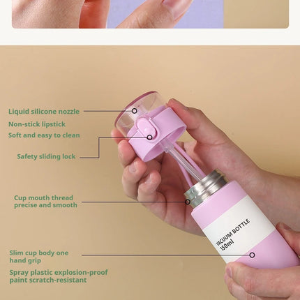 150/250ml Stainless Steel Thermal Water Bottle With Straw Mini Thermos Cup for Tea Coffee Mug Travel Vacuum Flasks Insulated Cup