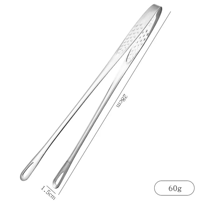 1Pcs 304 Stainless Steel Food Tongs Long Handle Non-Slip Barbecue Tongs Steak Tongs Kitchen Cooking Tools Kitchen Accessories