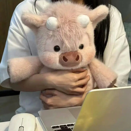 Animal Plush Toy Soft Calf Pig Stuffed Cute Animated Toy Pig Running Stuffed Gift Pillow Animal