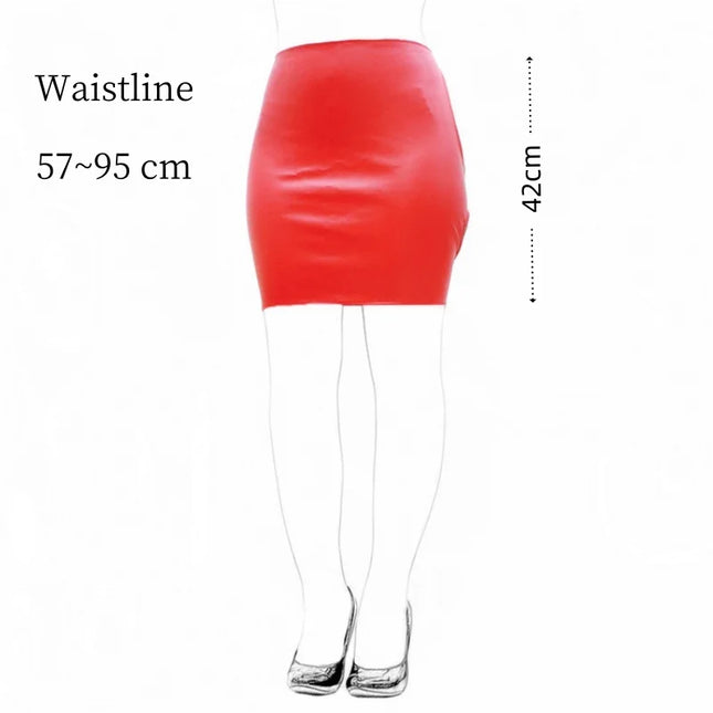 BDSM Role Play Faux Leather Lingerie with Sexy Adjustable Open Crotch Hip-Hugging Waist Skirt for Women Adult Game Sex Toys