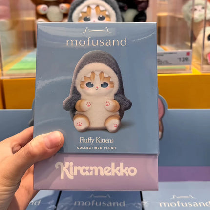 In Stock Genuine Mofusand Vinyl Series Blind Box Shark Cat Mofusand Kiramekko Fluffy Kittens Surprised Box Plush Toy Cute Toys