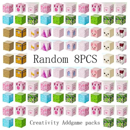 Princess Castle World Magnetic Block Set Fantasy Girl Magnetic Building Blocks Mine World Magnet Cube Birthday Gift DIY Toy