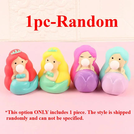 1PC Squeeze Toy Cute Bubble Squishy Toys Stress Relief Fidget Toy Squishy Balls Mermaid Unicorn Sloth Animals for Kids Adults